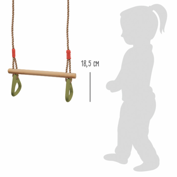 small foot Houpačka s gymnastickými držadly