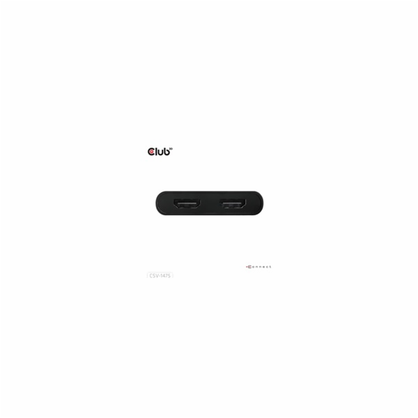 Club3D Video rozbočovač USB-C/A na 2xHDMI 2.0, Dual Monit...