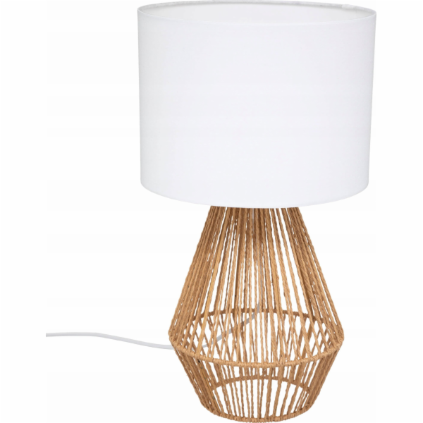 Stolní lampa Atmosphera LILA, tkaná základna, 40 cm