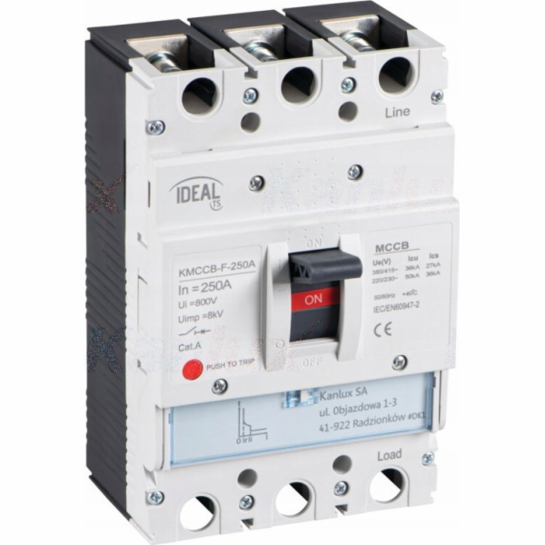 Kanlux Schneider MCCB-F-250A-3P výkonový jistič 36kA (380...