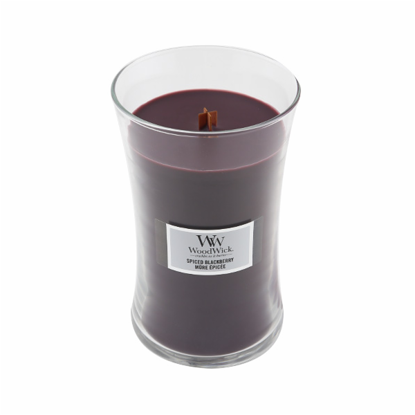 Svíčka WoodWick velká, Spiced Blackberry, Pikantní ostruž...