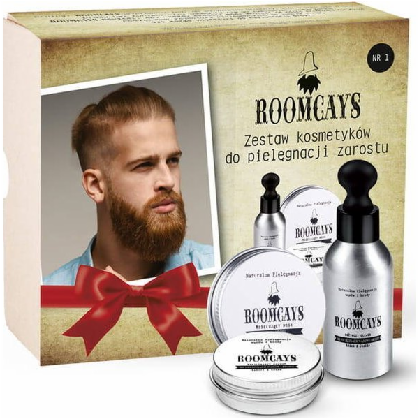 Roomcays Set #1 kosmetiky pro muže: olej na vousy 50ml + ...
