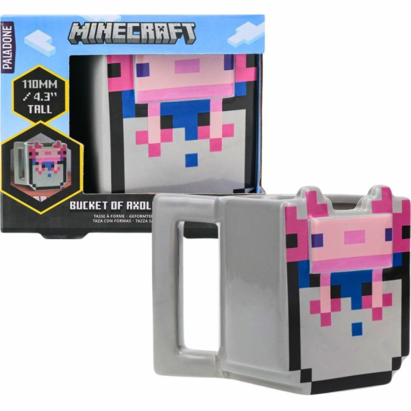 Hrnek Pyramid Minecraft Axolot 3D
