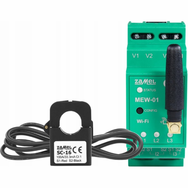 Zamel Supla - Wi-Fi monitor elektřiny 1F+N MEW-01/1F