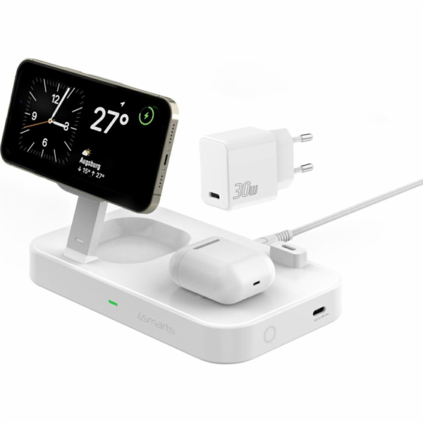 4smarts Qi2 Ladestation Trident napájecí zdroj weiß