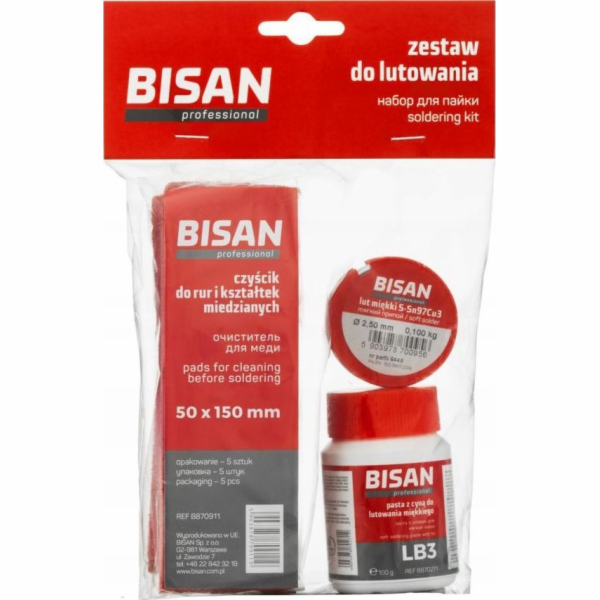 Bisan B870900 sada pro měkké pájení (čistič-pasta-měkká p...