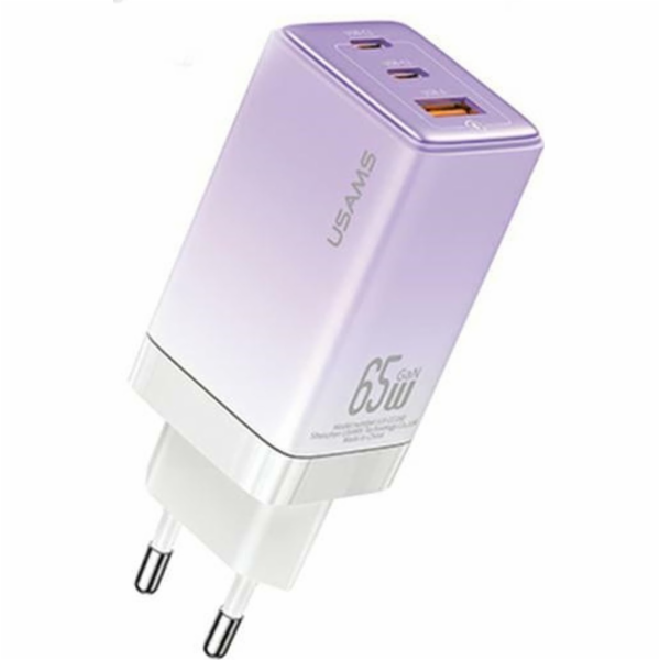 Usams  CC180 65W PD QC USB A+C+C nabíječka