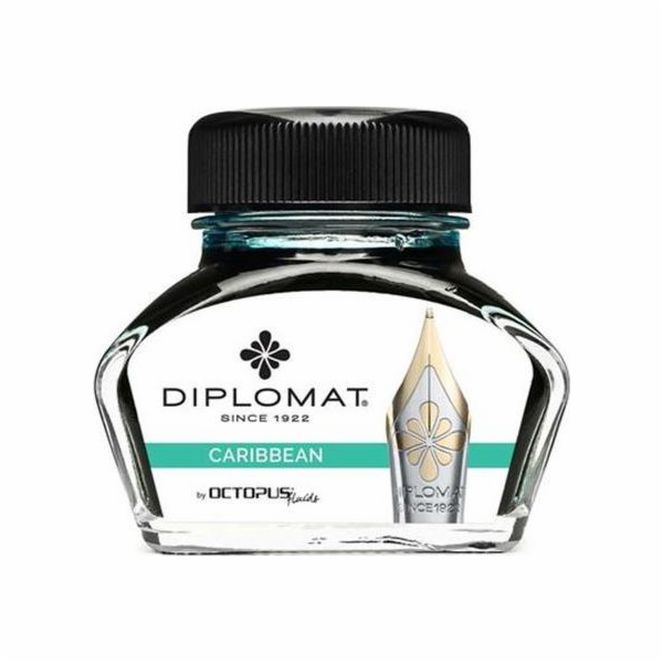 Diplomat inkoust Diplo Octopus 30 ml skleněný tyrkys