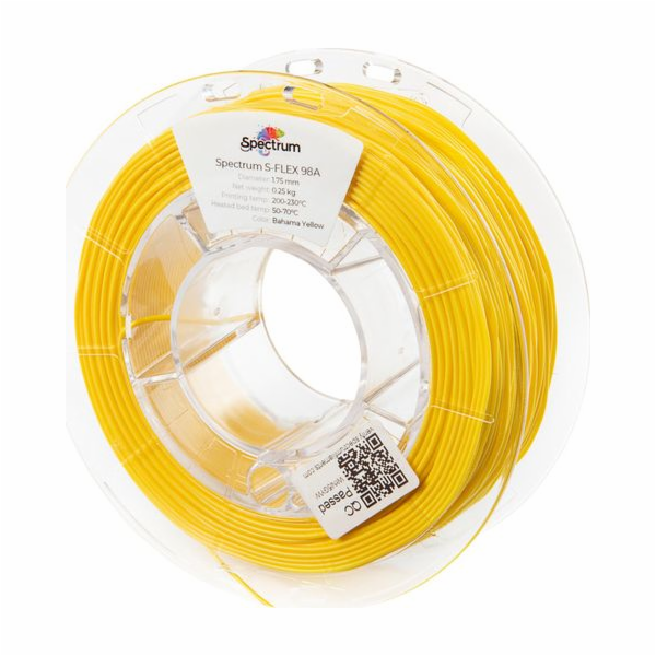 Spectrum Filament S-Flex 98A 1,75 mm Bahamská žlutá 0,25 kg