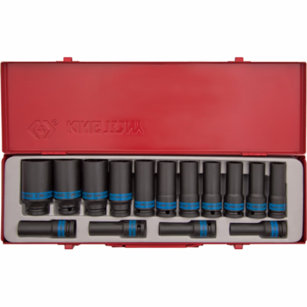 King Tony NÁRAZOVÉ ZÁSUVKY SET 1/2 15 ks. DLOUHÉ 12strann...