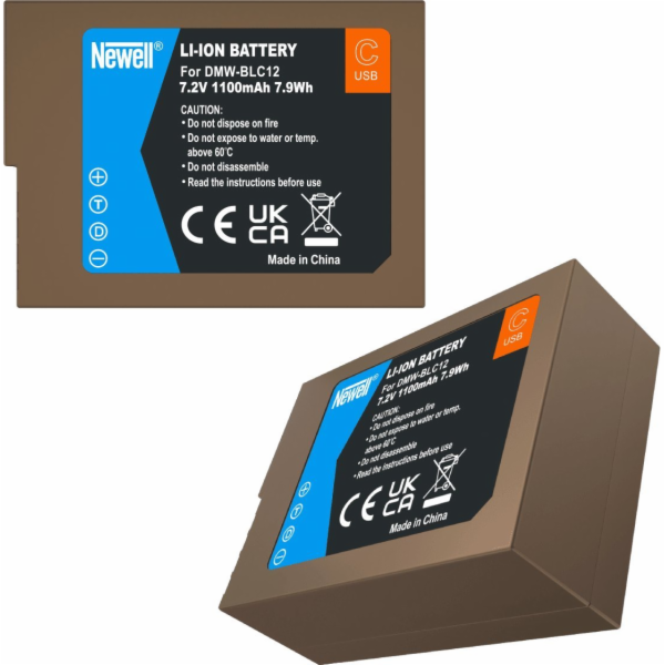 Baterie Newell Náhradní baterie NEWELL DMW-BLC12 USB-C pr...