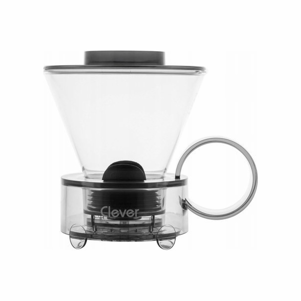 Clever  Dripper - Skleněný kávovar 500ml, transparentní šedý