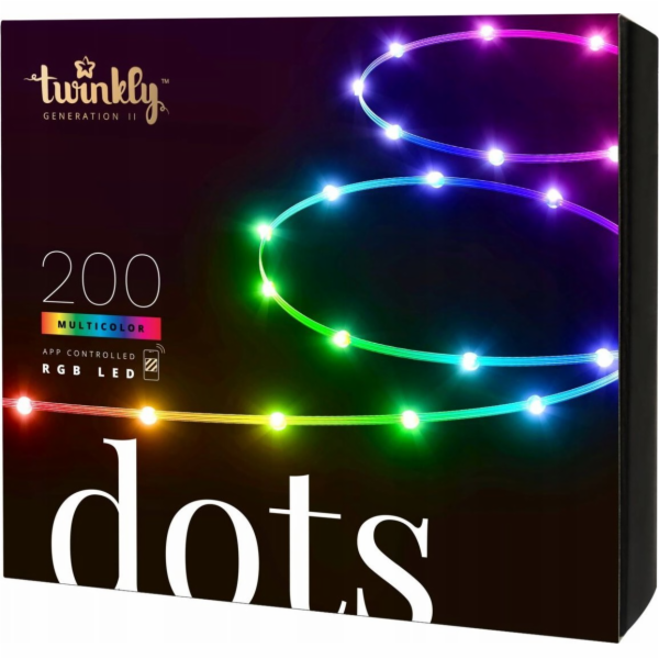 Twinkly Dots Světelný řetěz Vícebarevný 200 RGB 10 m