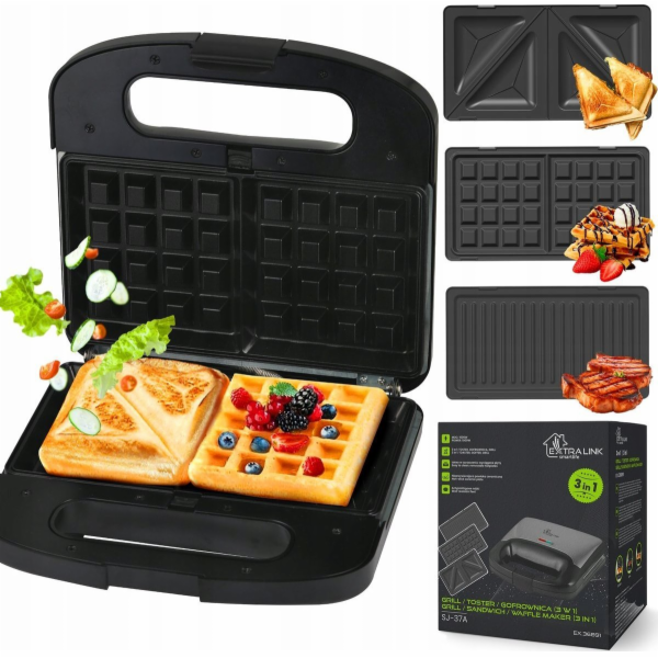 ExtraLink  SMART LIFE GRILL SANDWICH & VAFLE MASTER SJ-37A