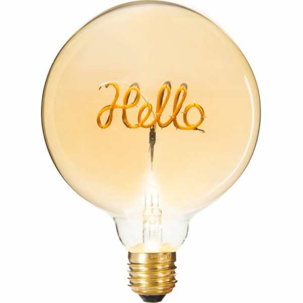 Dekorativní žárovka Atmosphera HELLO, LED, jantarová