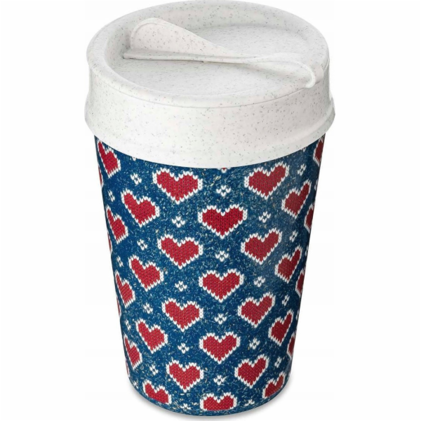 Koziol ISO TO GO hrnek na kávu s sebou, 400 ml, geometric...