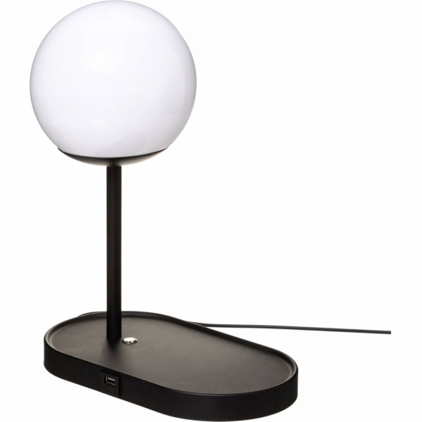 Stolní lampa Atmosphera COLORS, nabíjecí přes USB, černá