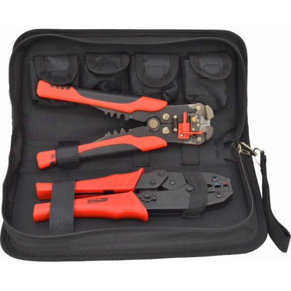 AWTools KLEŠTĚ NA KONEKTORY + 5 ZÁSNUBNÍKŮ + IZOLAČNÍ STĚ...