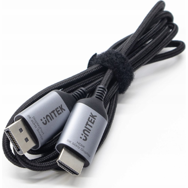 KABEL UNITEK DISPLAYPORT 1.4 NA HDMI 2.1, 8K, 1,8 M