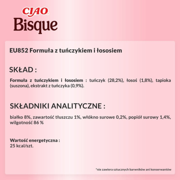 INABA Ciao Bisque Tuna with Salmon - pamlsek pro kočky - 40g