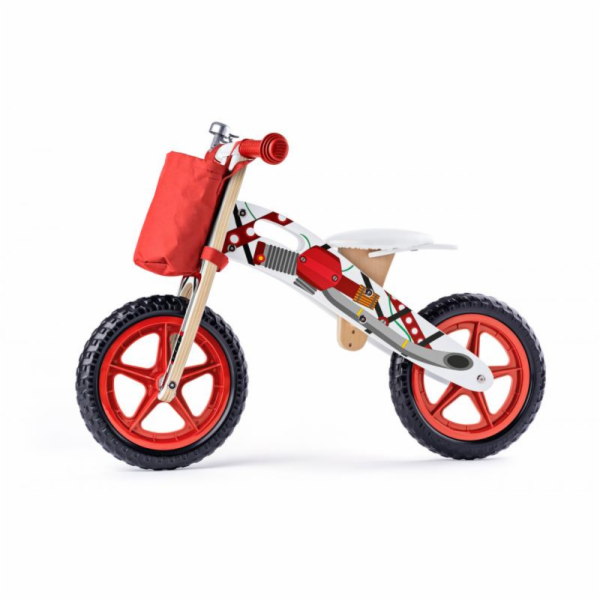 Odrážedlo Woody motorka, červená