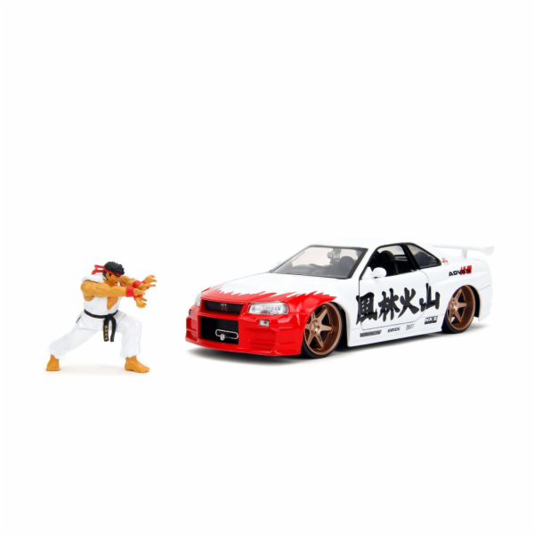 Jada Street Fighter Ryu 1:24 Nissan Skyline GTR     25325...