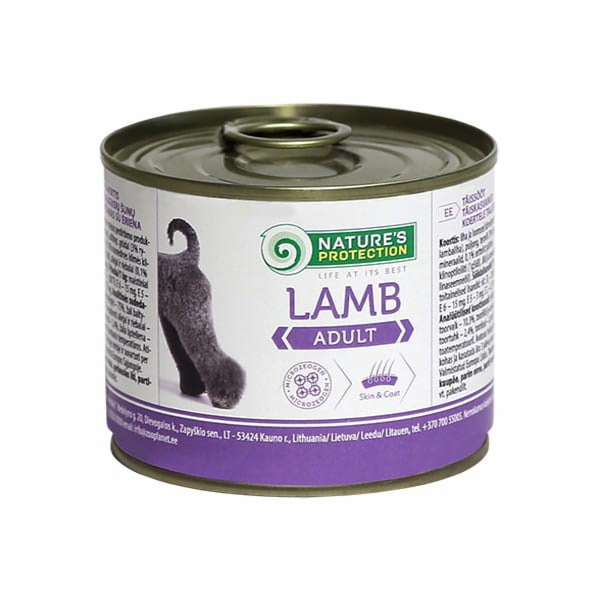 NATURE S OCHRANA Adult Lamb - vlhké krmivo pro psy - 200 g