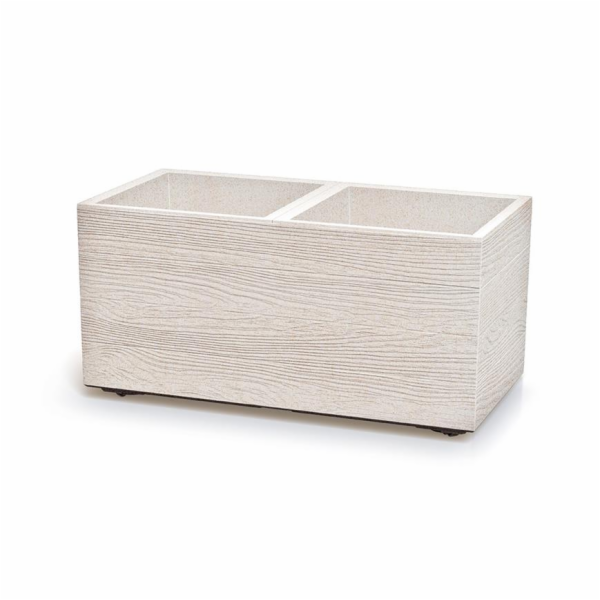 Květináč Prosperplast MADERA CASE eco wood 77 cm bílý eco