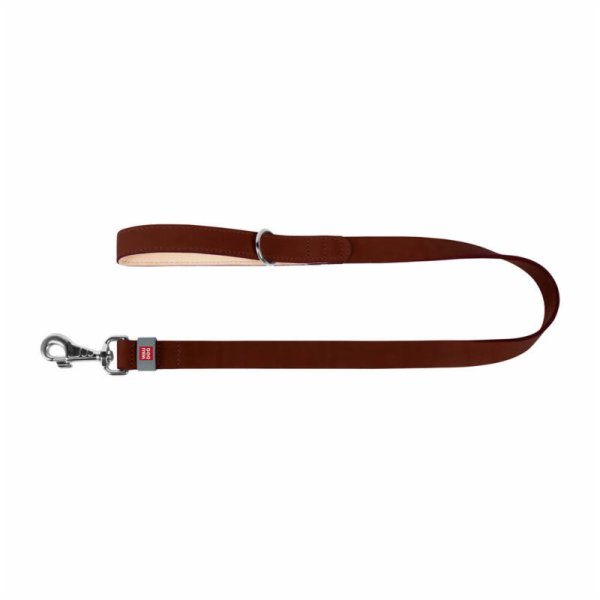 WAUDOG natural leather dog leash 20 mm wide, 122 cm long ...