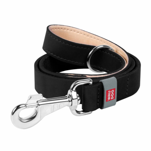 WAUDOG natural leather dog leash 20 mm wide, 122 cm long ...