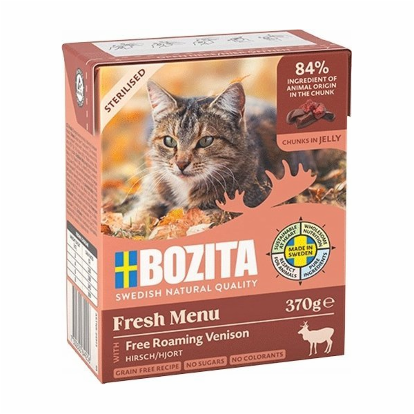 BOZITA Fresh Menu Sterilised Venison - mokré krmivo pro k...
