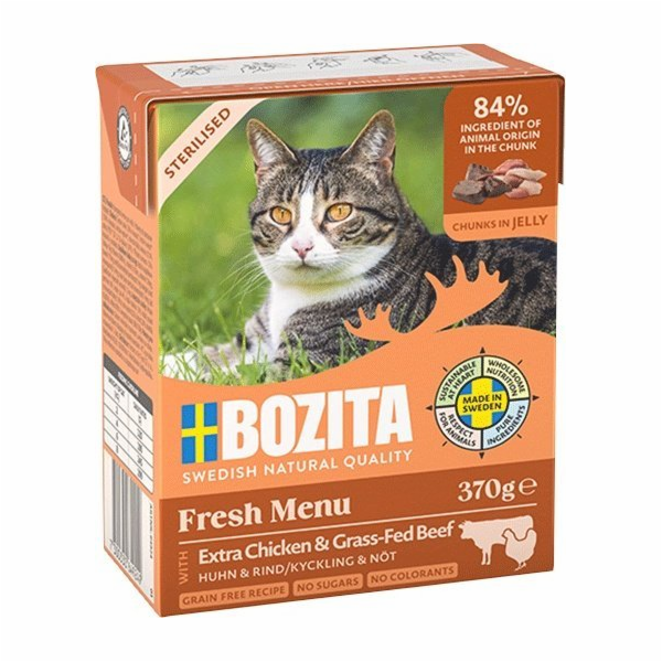 BOZITA Fresh Menu Sterilised Extra Chicken with beef - mo...