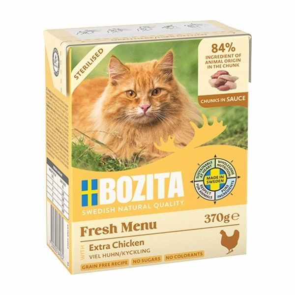 BOZITA Fresh Menu Sterilised Extra Chicken - mokré krmivo...
