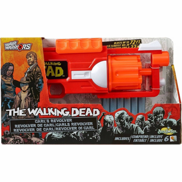 Dětská pistole BuzzBee The Walking Dead Rick's Revolver 8...