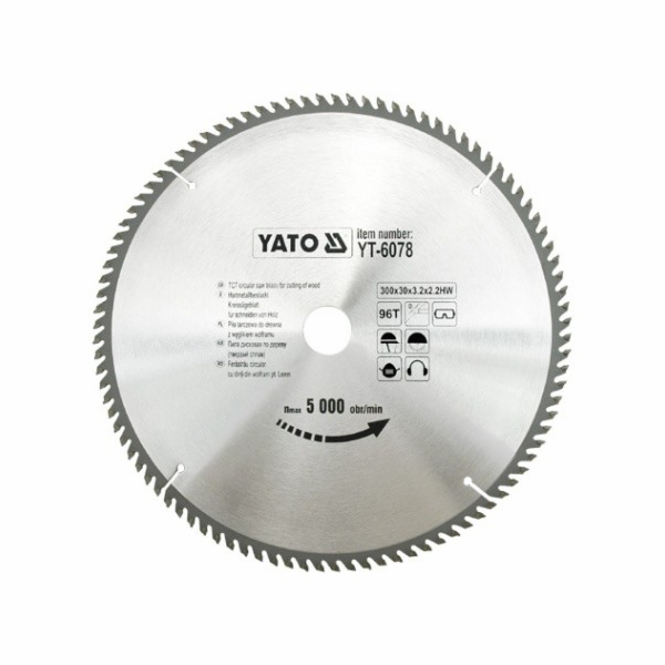 Kotoučová pila Yato Wood 300x30mm 96z YT-6078