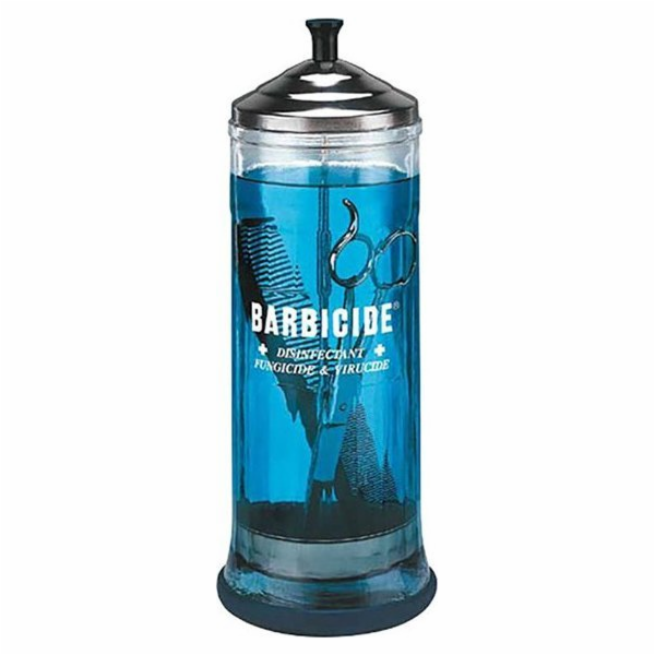 Barbicidní skleněná nádoba na dezinfekci Barbicidem 1100 ml