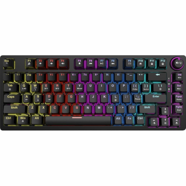 SAVIO PHENIX Bezdrátová mechanická klávesnice, Gateron Ye...