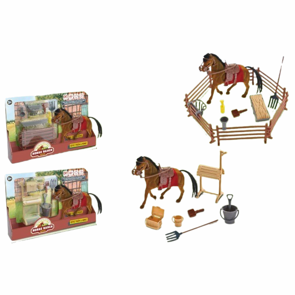 Hnědý Kůň s příslušenstvím 8 nebo 13ks - více druhů