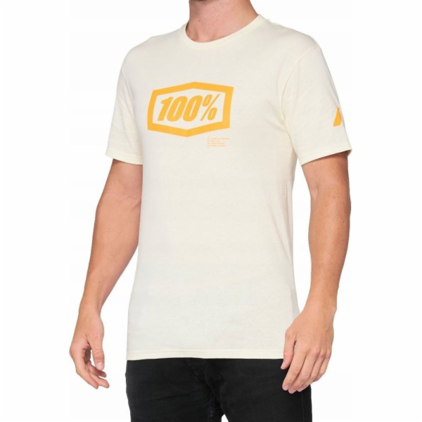 100% tričko 100% ESSENTIAL krátký rukáv křídová oranžová ...