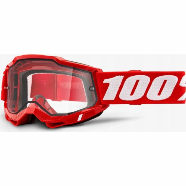 100% brýle 100% ACCURI 2 ENDURO MOTO RED (dvojité čiré sk...