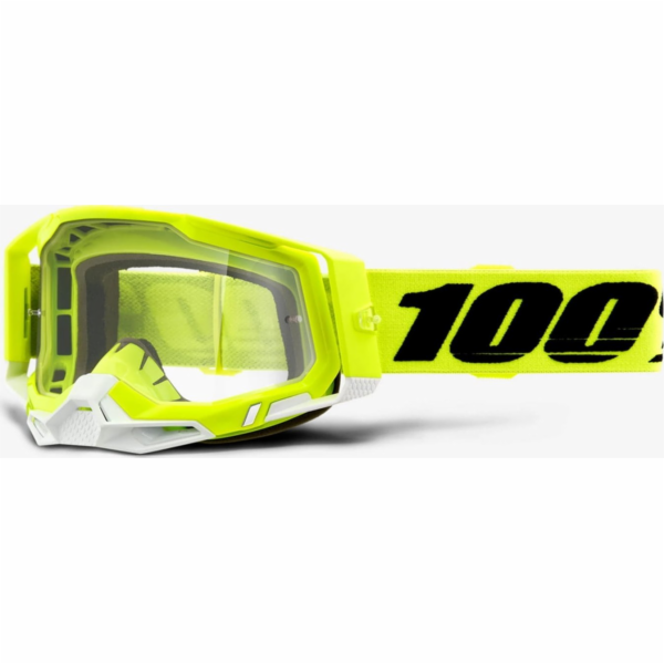 100% RACECRAFT 2 ŽLUTÉ (Čistý zorník proti zamlžování, LT...