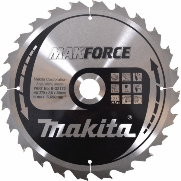MAKITA KRUHOVÁ PILA 270x30x24z MAKFORCE WOOD