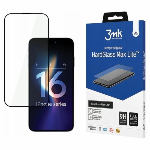 3mk HardGlass Max Lite Black pro Apple iPhone 16 Pro Max