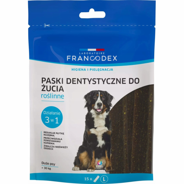 FRANCODEX Dental Strips L - pamlsek pro psa - 15