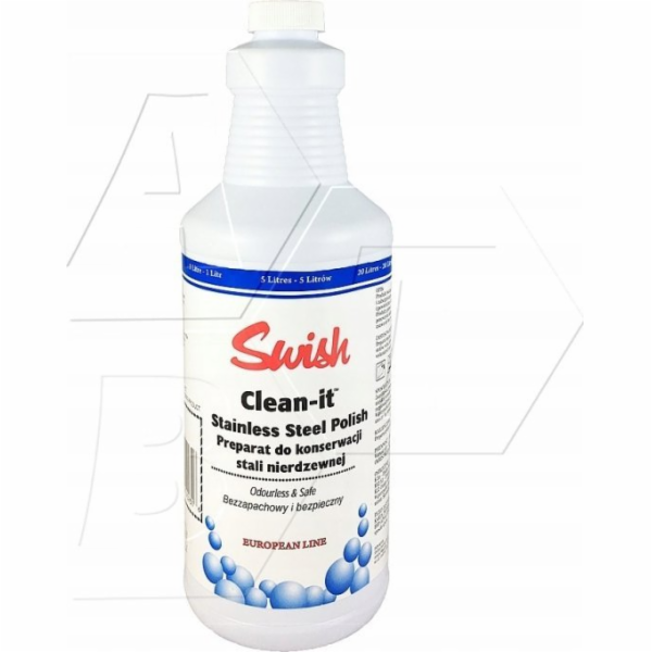 Swish SAINLESS STEEL POLISH clean-it - 1L, lešticí a konz...