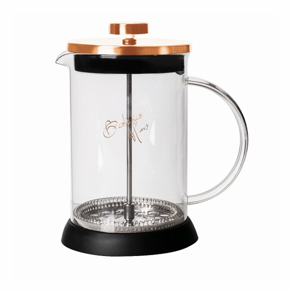 Konvička na čaj a kávu French Press 600 ml Rosegold colle...