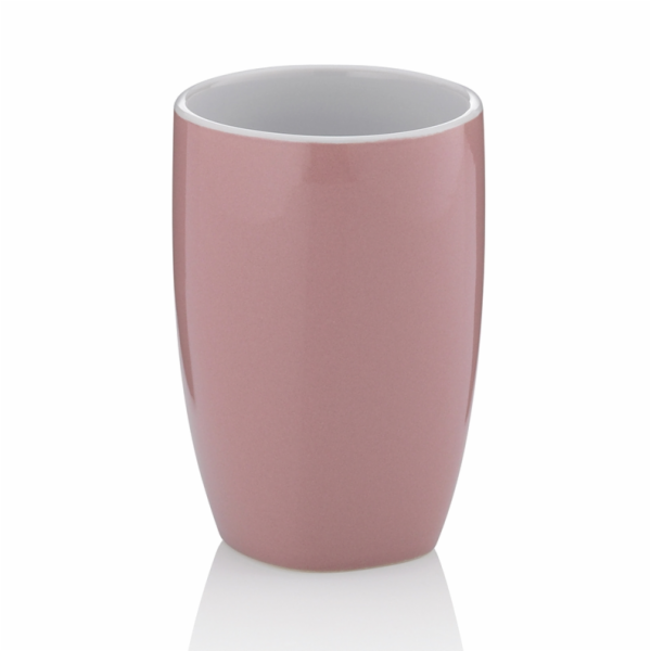 Pohár LINDANO keramika růžová KL-20332