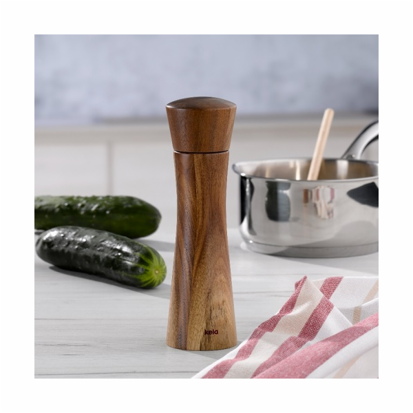 Mlýnek na sůl a pepř KAJA akátové dřevo 20 cm KL-11786