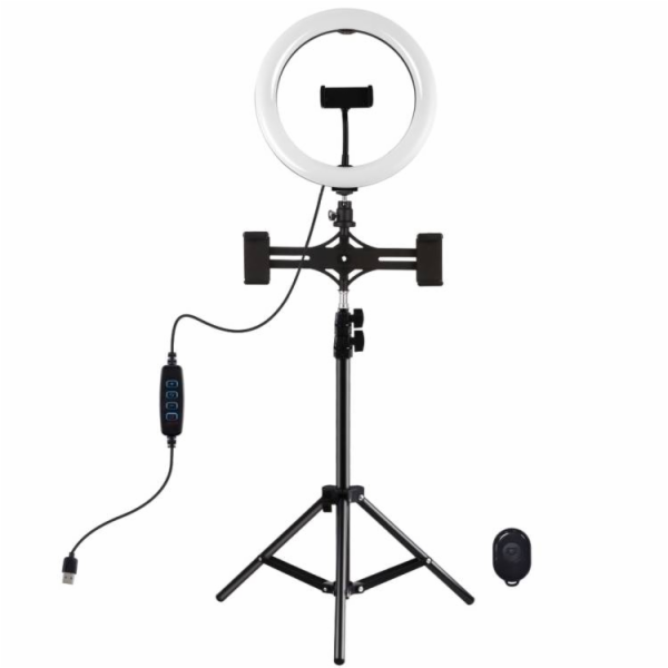 Stativový držák Puluz s 26cm LED kroužkem Vlogging 1,1m P...