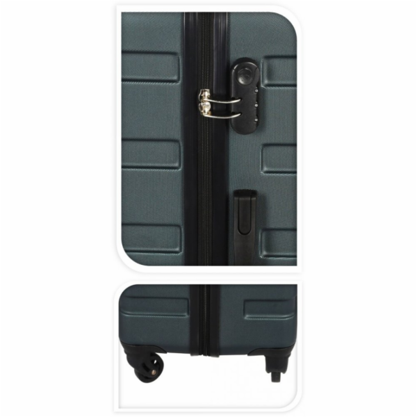 Kufr cestovní na kolečkách sada 3ks zelená KO-DG4700020